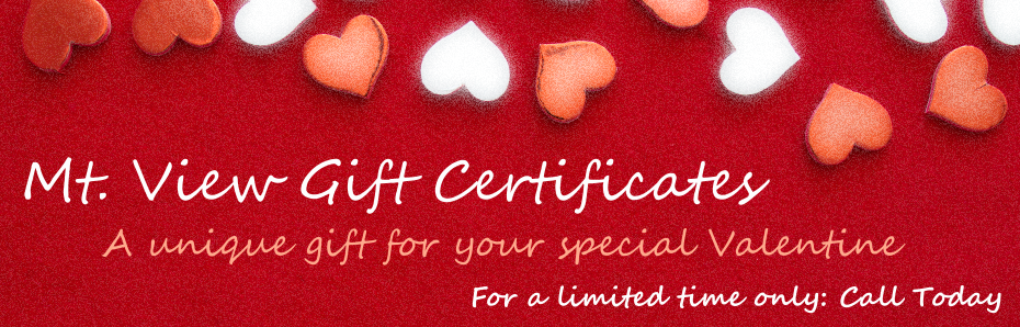 Let themn know you casre with a Valentines day gift certificates