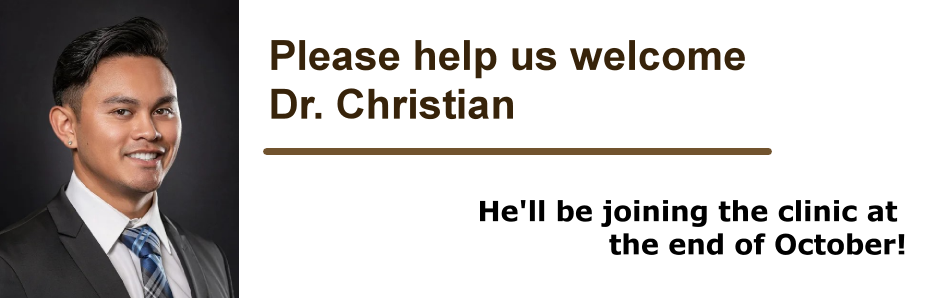 Welcome Dr. Christian